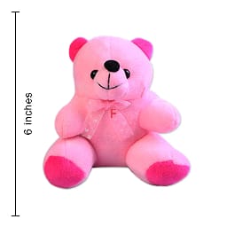 6 Inch Pink Taddy Bear