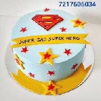 Superman Love Cake