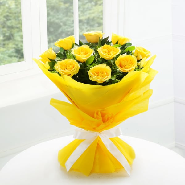 10 Yellow Rose