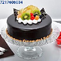 Round Choco Fruit Cake