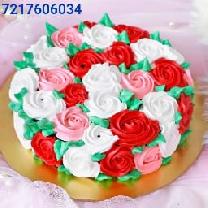 Vanilla Flower Cake