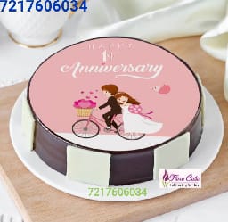 Anniversary Photo Cake