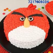 Angry Bird Cream Cake