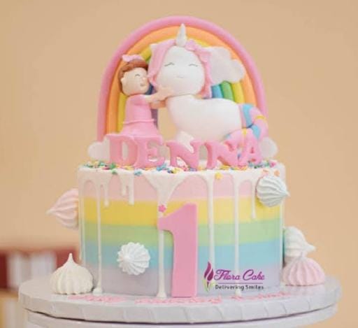 Birthday Unicorn Customize Cake