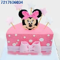 Mickey Mouse Half & Half Cake