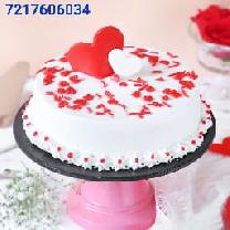 Chocolate Red Heart Cake