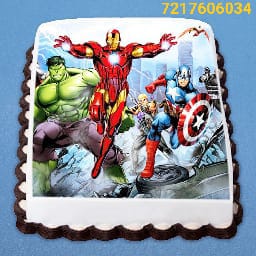 Avengers Theme Cake