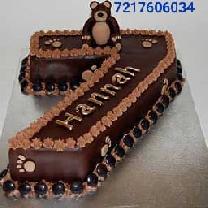 7 Number Bear Cake