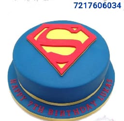 Superman Logo Cake
