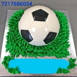 Football Fondant Cake