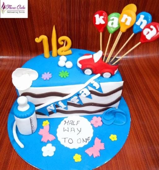 Half & Falf Baby Sower Cake