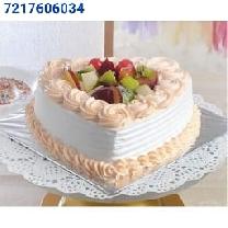 Heart Shape Fruit Cake